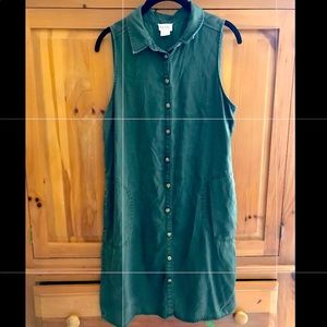 Nicole Miller Sleeveless button up dress size M